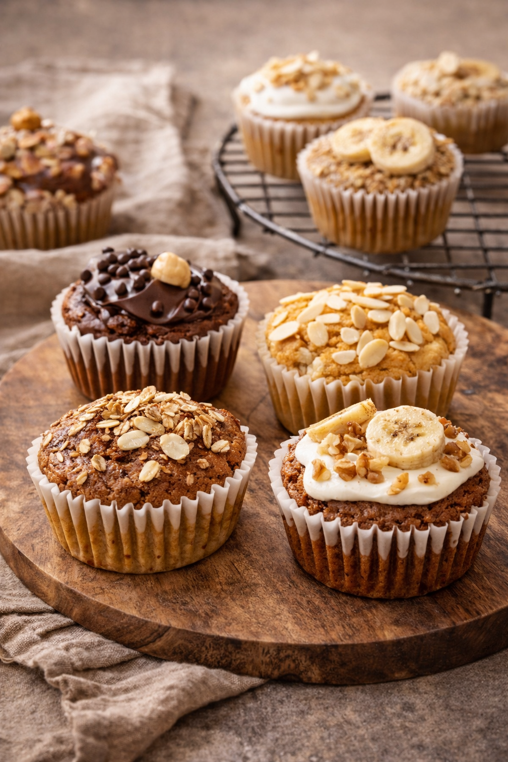 Mini bolos saudáveis