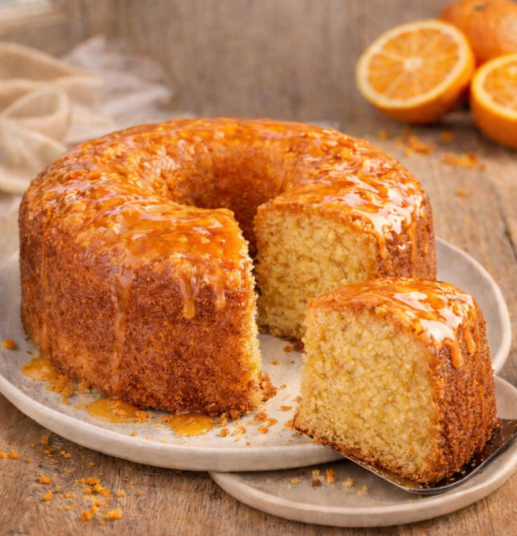 Bolo de laranja caseiro